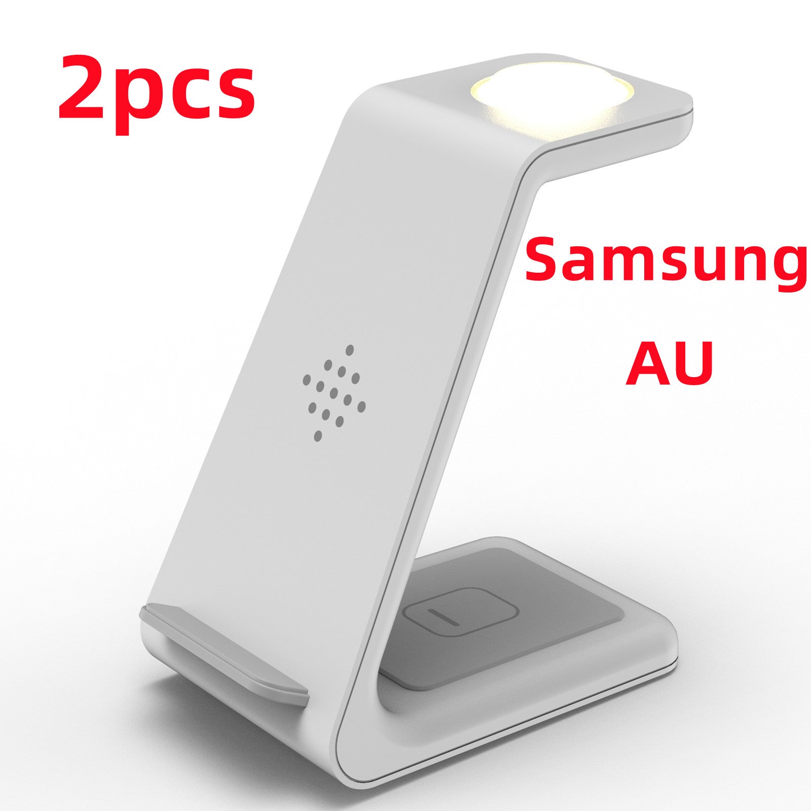 STORAZONE Electronics White 2pcs / Samsung AU 3 In 1 Fast Charging Station Wireless Charger Stand Wireless Quick Charge Dock For Phone Holder