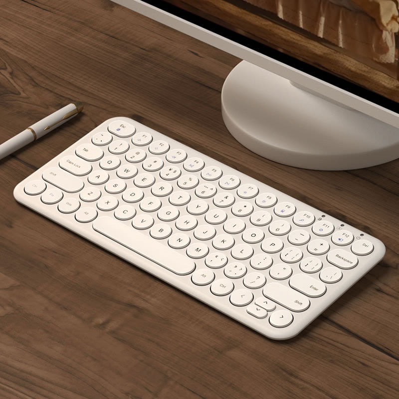 STORAZONE Electronics White Mute Ultra-Thin Wireless Keyboard And Mouse Set