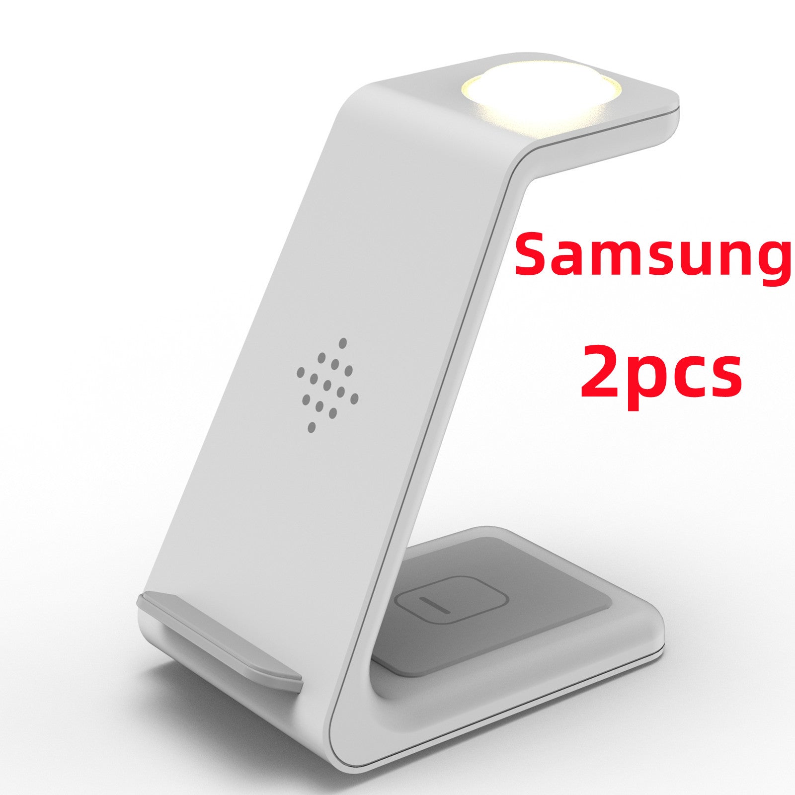 STORAZONE Electronics White / Samsung2pc 3 In 1 Fast Charging Station Wireless Charger Stand Wireless Quick Charge Dock For Phone Holder