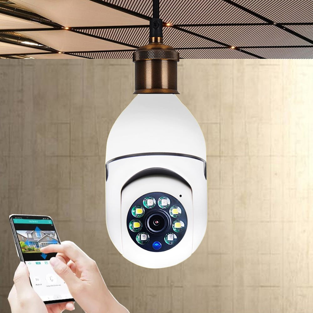 STORAZONE Electronics WiFi CAMERA 1080P Bulb 4X Zoom Camera E27 Home 5GWiFi Alarm Monitor