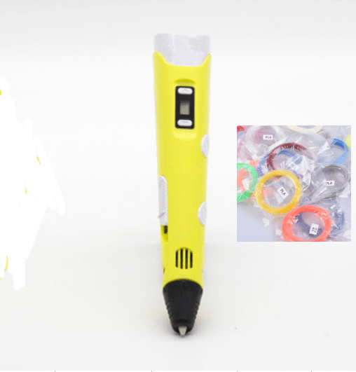 STORAZONE Electronics Yellow+Consumables / AU 3D print pen 3D pen two generation graffiti 3D stereoscopic paintbrush children puzzle painting toys