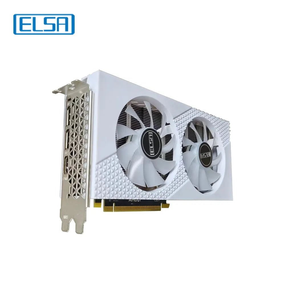 Storazone ELSA RX580 8G ELSA AMD RX 580 8GB GDDR5 256bit GPU White RGB Desk Computer Gaming Graphics Card