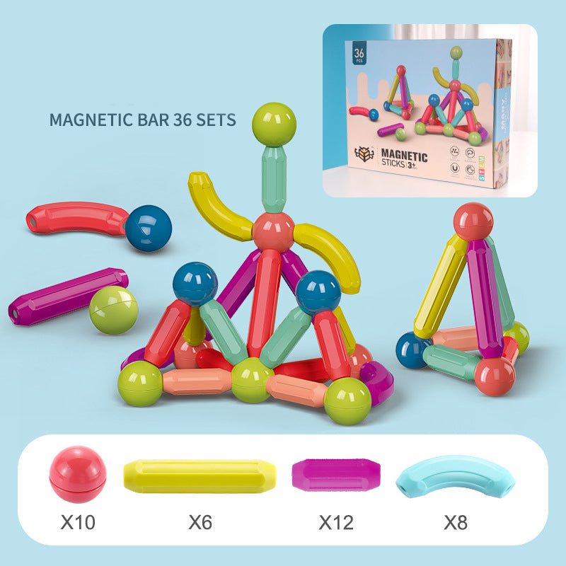 STORAZONE Enfants 36pcs Baby Toys Magnetic Stick Building Blocks Game Magnets Children Set Kids Magnets For Children Magnetic Toy Bricks