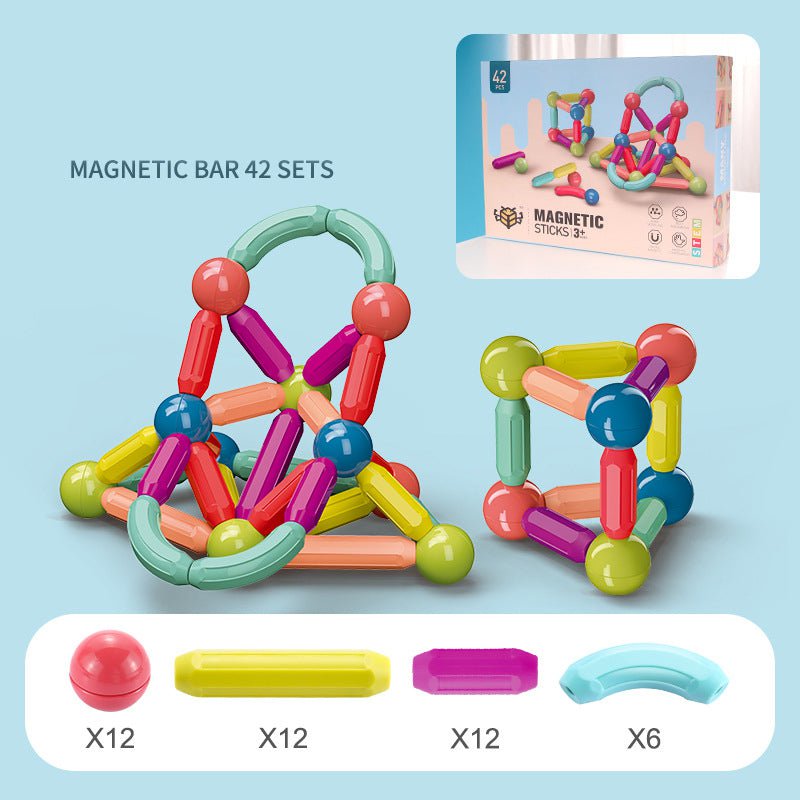 STORAZONE Enfants 42pcs Baby Toys Magnetic Stick Building Blocks Game Magnets Children Set Kids Magnets For Children Magnetic Toy Bricks