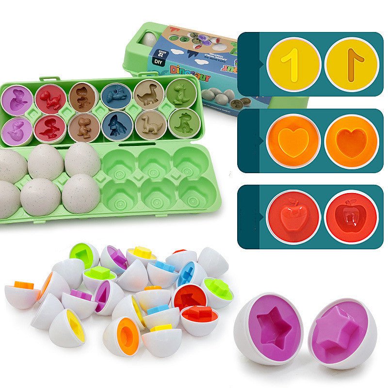 STORAZONE Enfants Baby Learning Educational Toy Smart Egg Toy Games Shape Matching Sorters Toys Montessori Eggs Toys For Kids Children