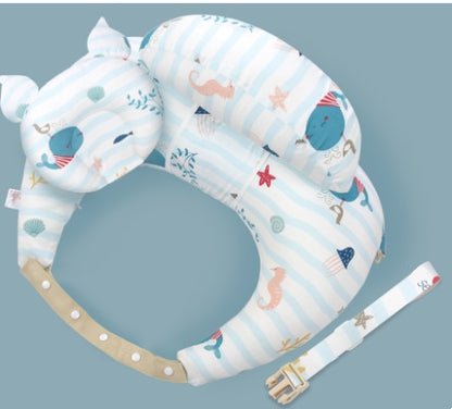 STORAZONE Enfants Blue with pillow Nursing Pillows Baby Maternity Breastfeeding Multifunction Adjustable Cushion Infant Newborn Feeding Layered Washable Cover