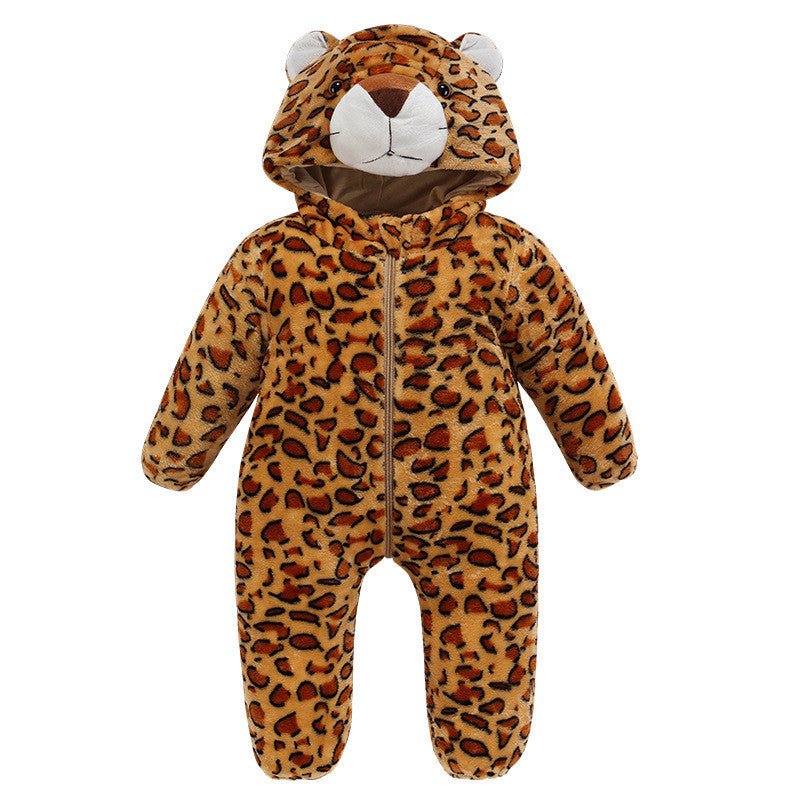 STORAZONE Enfants Cheetah / 0 to 6 Baby Rompers Winter Autumn Clothes