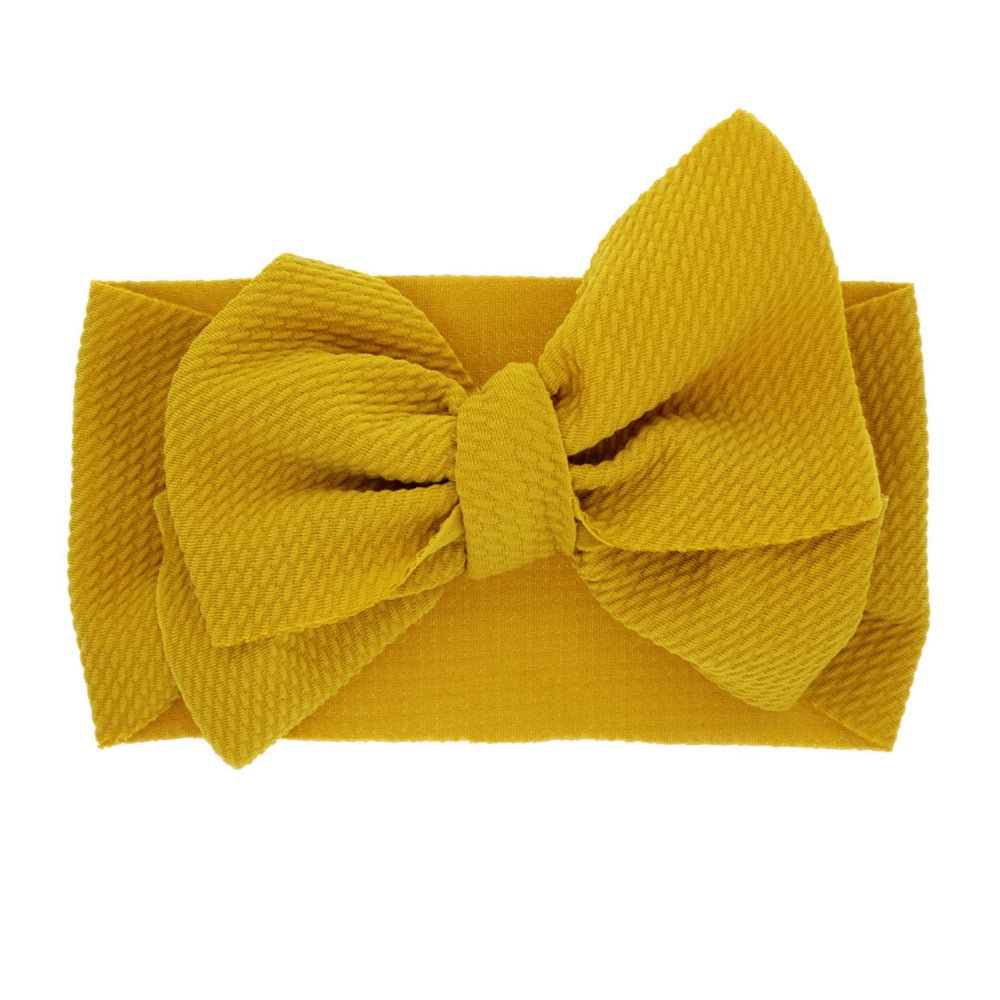 STORAZONE Enfants Ginger New-born baby's solid-colored bow headband