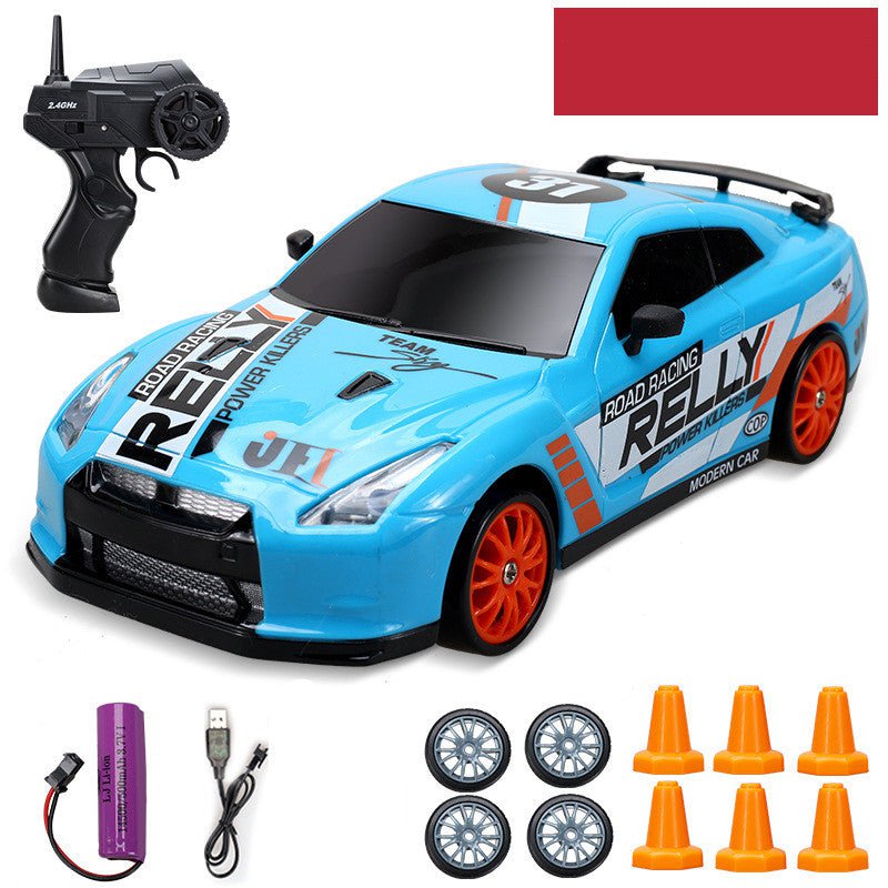 STORAZONE Enfants Light blue graffiti Huangbo 4Wd Remote Control Car Rc Drift Car Remote Control Car Electric Charging High Toy Car