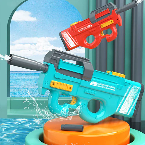 STORAZONE Enfants New P90 Electric Water Gun High-Tech Kids Toys Outdoor Beach Pool Large Capacity Summer Gel Blasting Water Gun For Adults