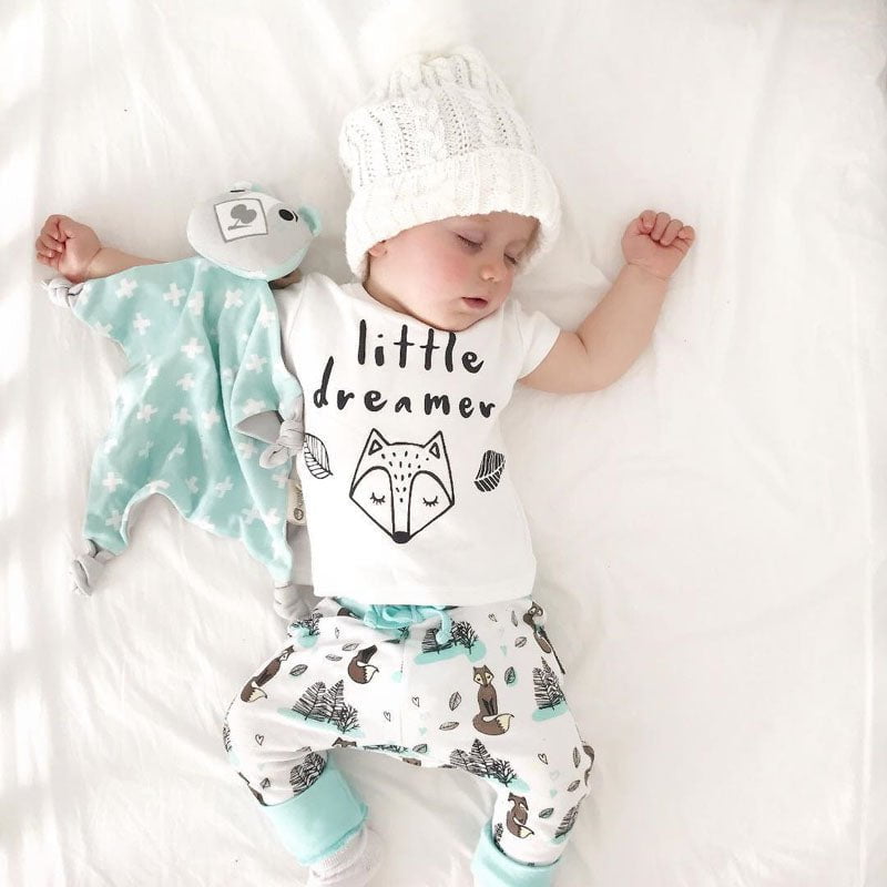 STORAZONE Enfants Newborn Baby Clothes Set T-shirt Tops+Pants Little Boys and Girls Outfits