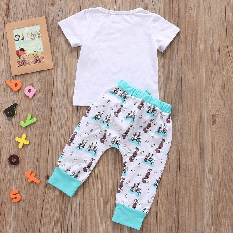 STORAZONE Enfants Newborn Baby Clothes Set T-shirt Tops+Pants Little Boys and Girls Outfits