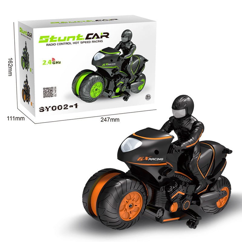 STORAZONE Enfants Orange / B Children Electric Remote Control Motorcycle