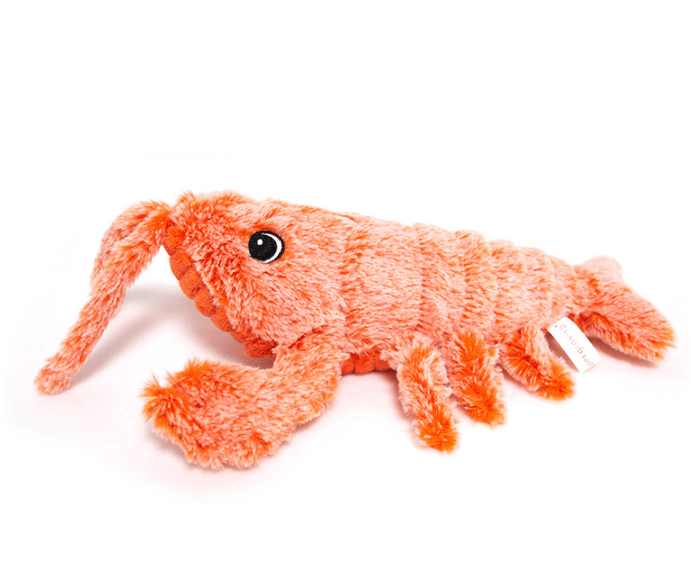 STORAZONE Enfants Pet Toys Electric Jumping Shrimp USB Charging Simulation Lobster Funny Cat Plush Pets Toy