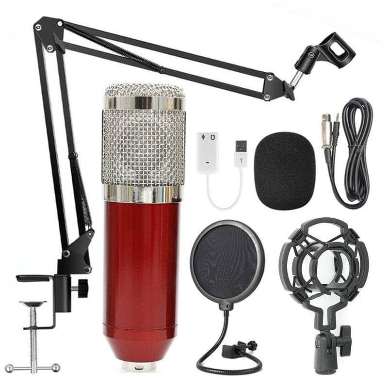 STORAZONE Enfants Red Net microphone stand set