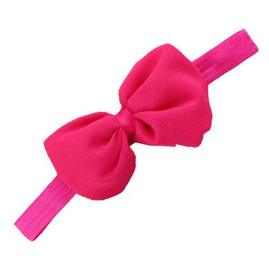 STORAZONE Enfants Rose Red Solid color baby hair band