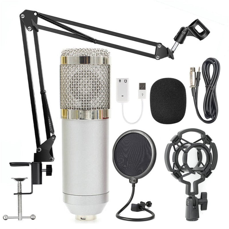 STORAZONE Enfants Silver Net microphone stand set