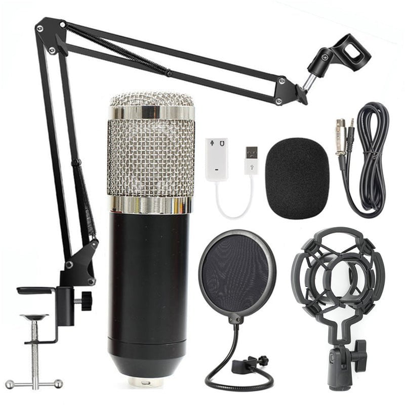 STORAZONE Enfants White black Net microphone stand set