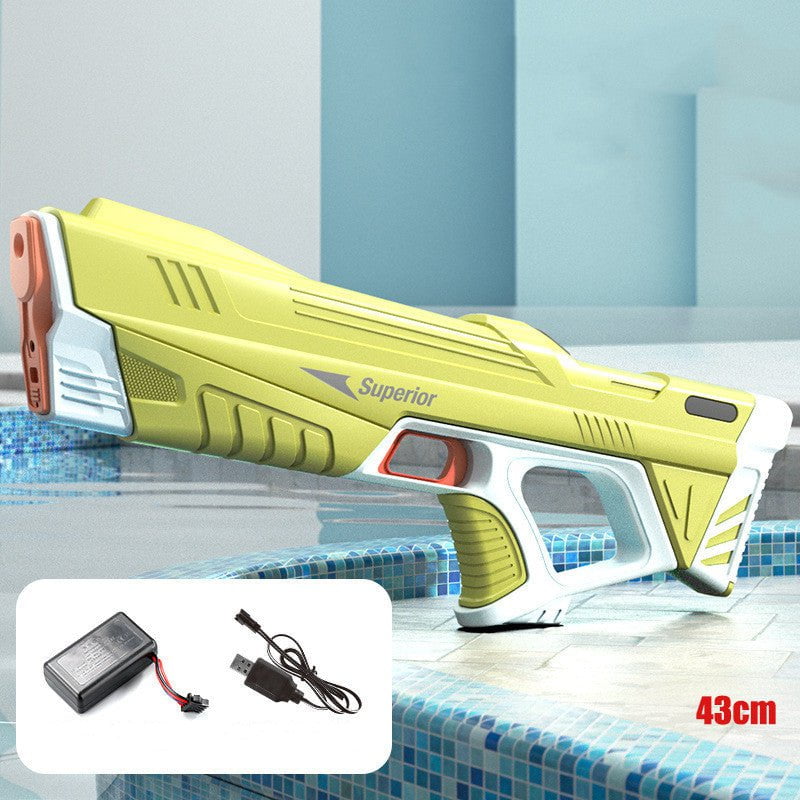 STORAZONE Enfants Yellow / USB Summer Full Automatic Electric Water Gun Toy Induction Water Absorbing High-Tech Burst Water Gun Beach Outdoor Water Fight Toys