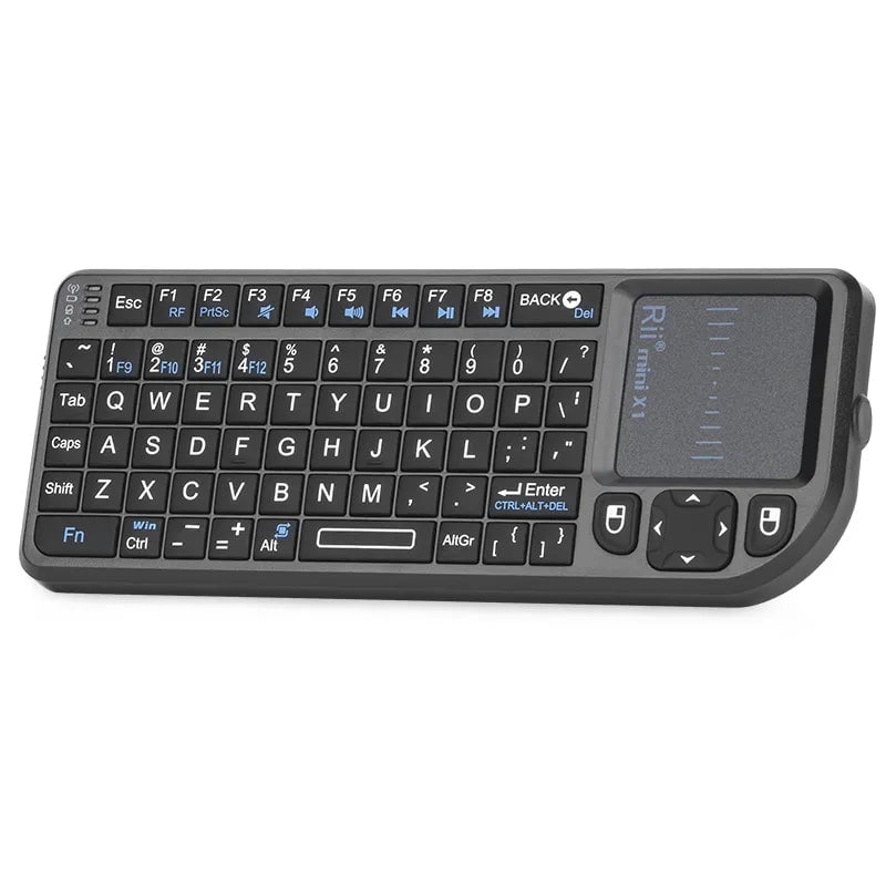 Storazone English Keyboard Rii X1 2.4GHz Mini Wireless Keyboard English/ES/FR Keyboards with TouchPad for Android TV Box/PC/Laptop