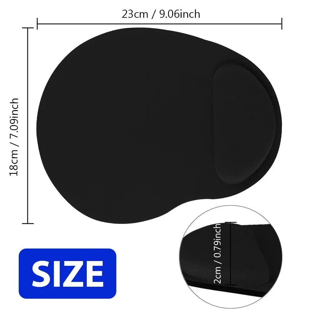 Storazone Ergonomic Wrist Rest Mouse Pad Comfortable Wrist Support Non Slip Mice Mat Soft Mousepad For PC Laptop Computer