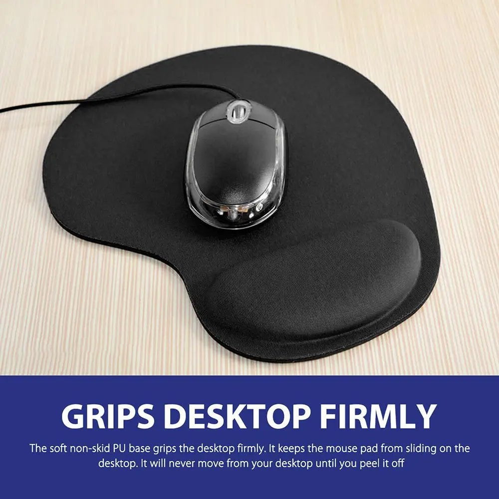 Storazone Ergonomic Wrist Rest Mouse Pad Comfortable Wrist Support Non Slip Mice Mat Soft Mousepad For PC Laptop Computer