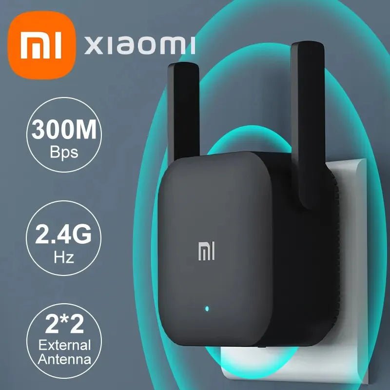 Storazone EU plug / Wifi Repeater Pro New Original Xiaomi Wifi Amplifier Pro 300M 2.4G Repeater Network Expander Range Extender Roteader Mi Wireless Wi-Fi Router