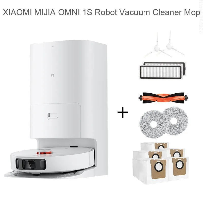 Storazone Extra 5 Accessories / us / Poland 2024 XIAOMI MIJIA Omni 1S B116 Robot Vacuum Cleaners Mop Self Cleaning Empty Dock Home Dirt Disposal Machine Dust Collection