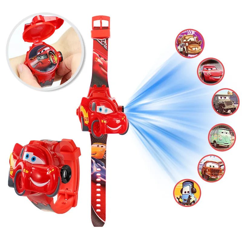 Storazone F Kid Cartoon Cool Ptojectio Watch Boy Unicorn Princess  Flash Electronic Digital Student Toy Clock