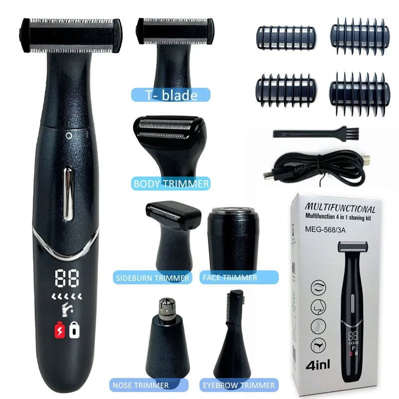 Storazone F-KIT Intimate Areas Haircut Precision Shaver Men Bikini Line Sensitive Razor Balls Eggs Pubic Hair Shaving Trimmer Face Beard Clipper