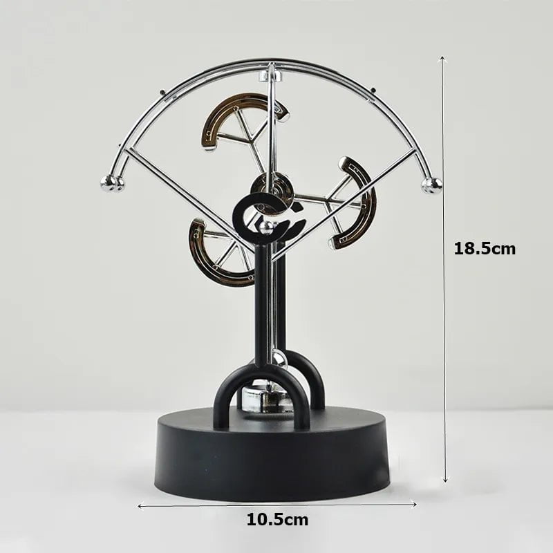 Storazone F1 / CHINA Newton Pendulum Ball Balance Ball Rotating Perpetual Motion Physical Science Pendulum Toy Physics Tumbler Craft Home Decoration