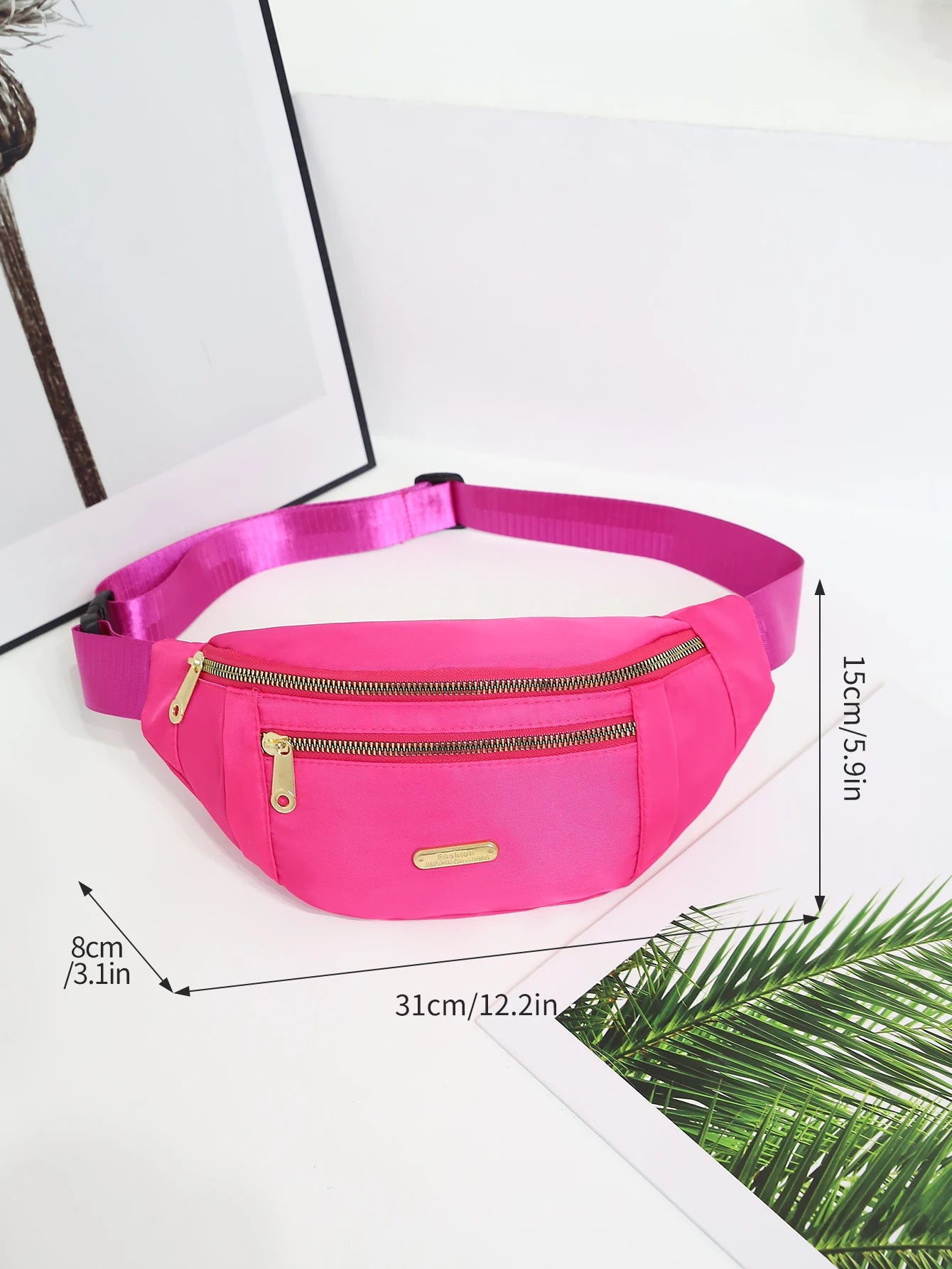 Storazone Fanny Packs Waist Pack for Women, Waterproof Waist Bag with Adjustable Strap for Travel Sports Running