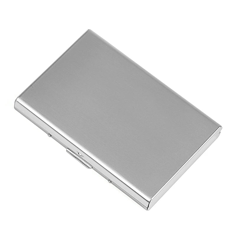 Storazone Fashion Aluminum Anti Magnetic Card Holder Women Men Metal Credit Card Business Card Holders Organizer Purse Wallet