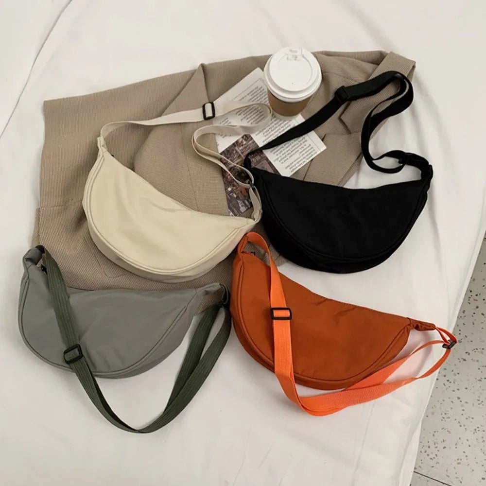 Storazone Fashion Nylon Casual Hobos Chest Bag Underarm Bag Crossbody Bag For Women Students Shoulder Cross Body Bag