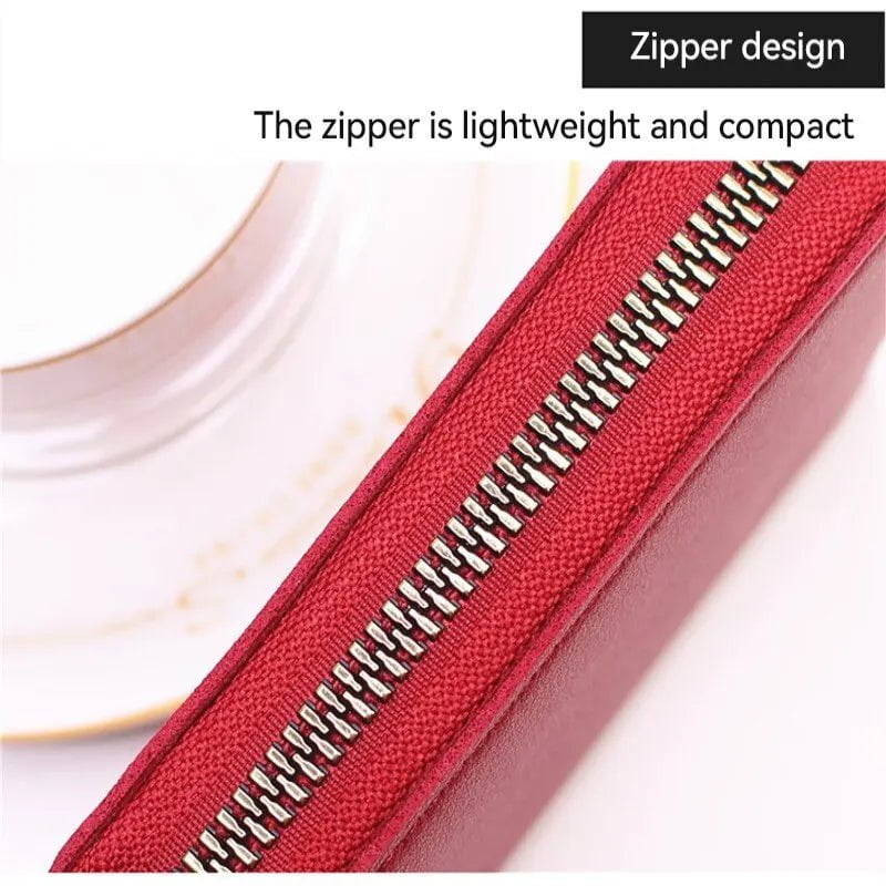 Storazone Fashion Purse Large Capacity Multi Lip Small Card Bag New Solid Color Portable Waterproof Cards Pack Coin Bag For Women And Men