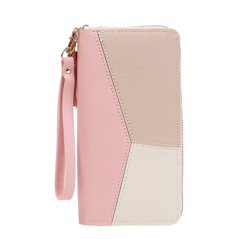 Storazone Fashion Zipper Wallets Womens Long Purses Handbags Coin Purse Cards Holder PU Leather Billfold Wallet
