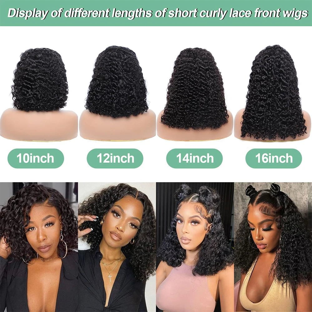 Storazone Fayniss Wear And Go Deep Wave Bob Wigs For Women Human Hair Curly Glueless Wig Ready To Go Human Hair Wigs Pre Cut Lace Air Wig