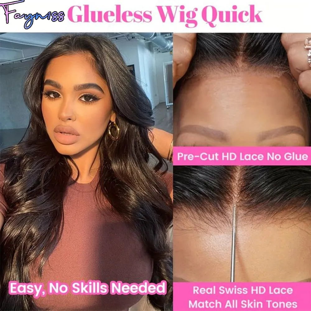 Storazone Fayniss Wear And Go Glueless Body Wave Bob Wigs For Women Undetectable 4x4 Ready To Go Human Hair Wigs Pre Cut Lace Closure Wig