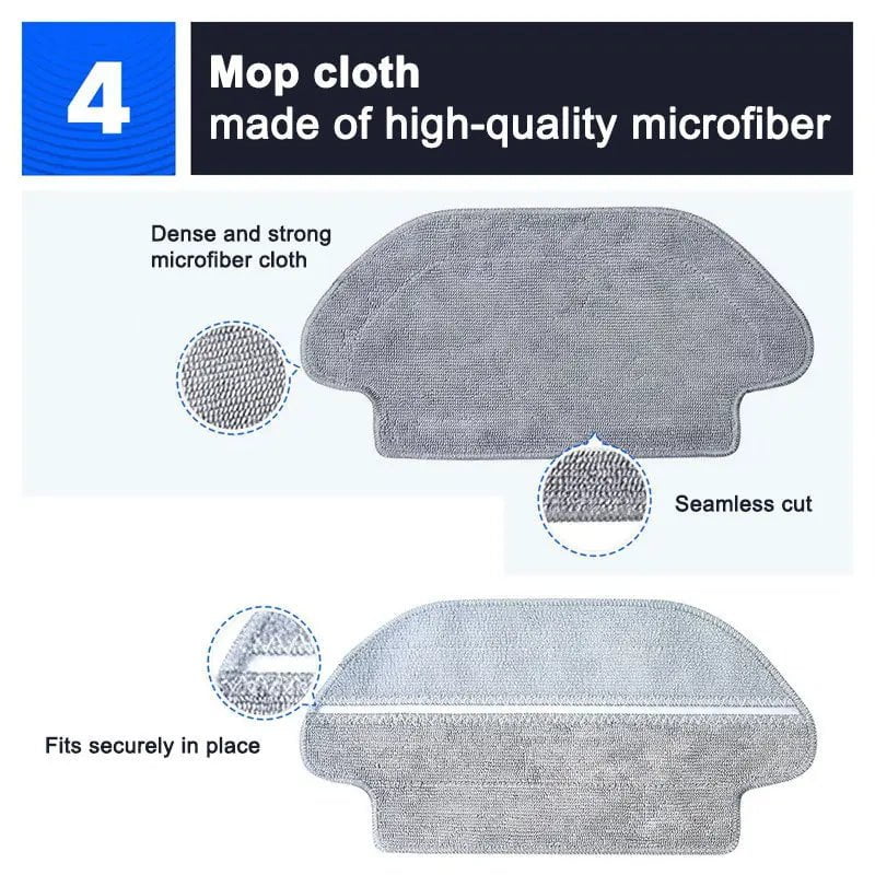 Storazone Filter For Xiaomi Mijia Robot Vacuum Mop 2S 3C Mi Robot Vacuum Mop P Accessories Mop Cloths Main Side Brush XMSTJQR2S STYJ02YM