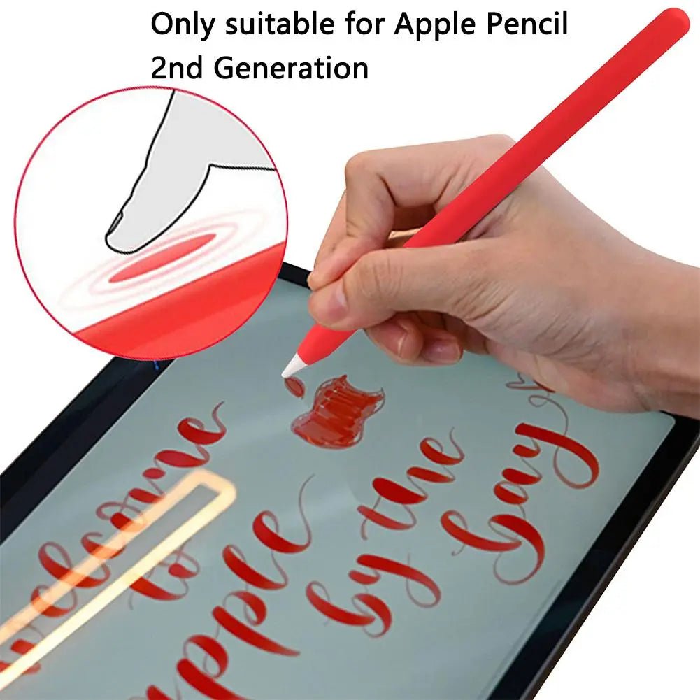 Storazone For Apple Pencil 2 Silicone Case For Ipencil 2nd Generation Anti-lost Anti-scratch Protective Cover Sleeve Pencil Cap