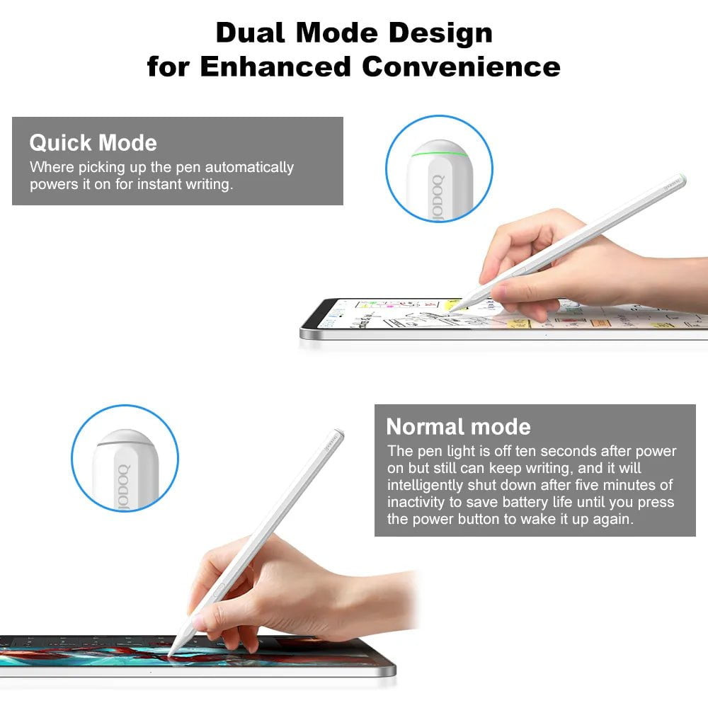 Storazone For Apple Pencil 2 Wireless Charging iPad Pencil with Palm Rejection for Apple iPad Mini 6 iPad Air5 4 iPad Pro 11 12.9