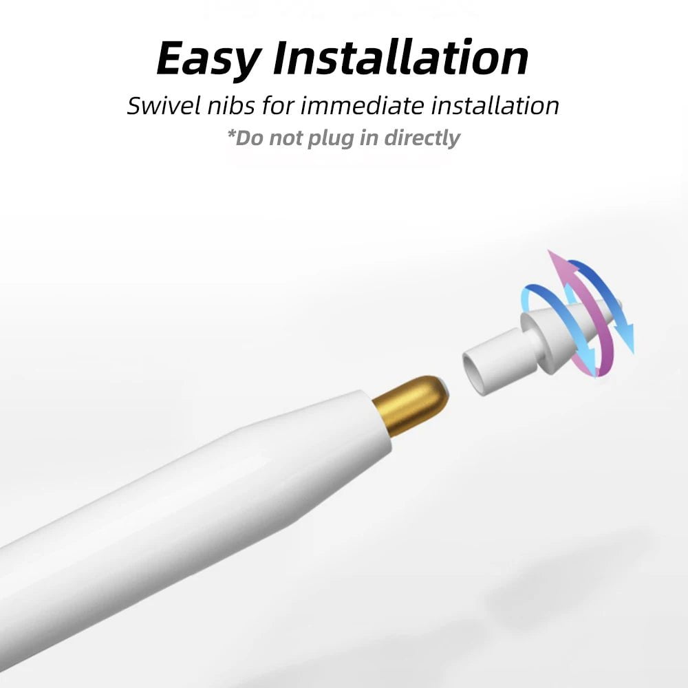 Storazone For Apple Pencil Nib Double-Layered For Apple Pencil 1st 2nd Generation Tip For iPencil Tips For iPad Stylus Pen Replacement Nib
