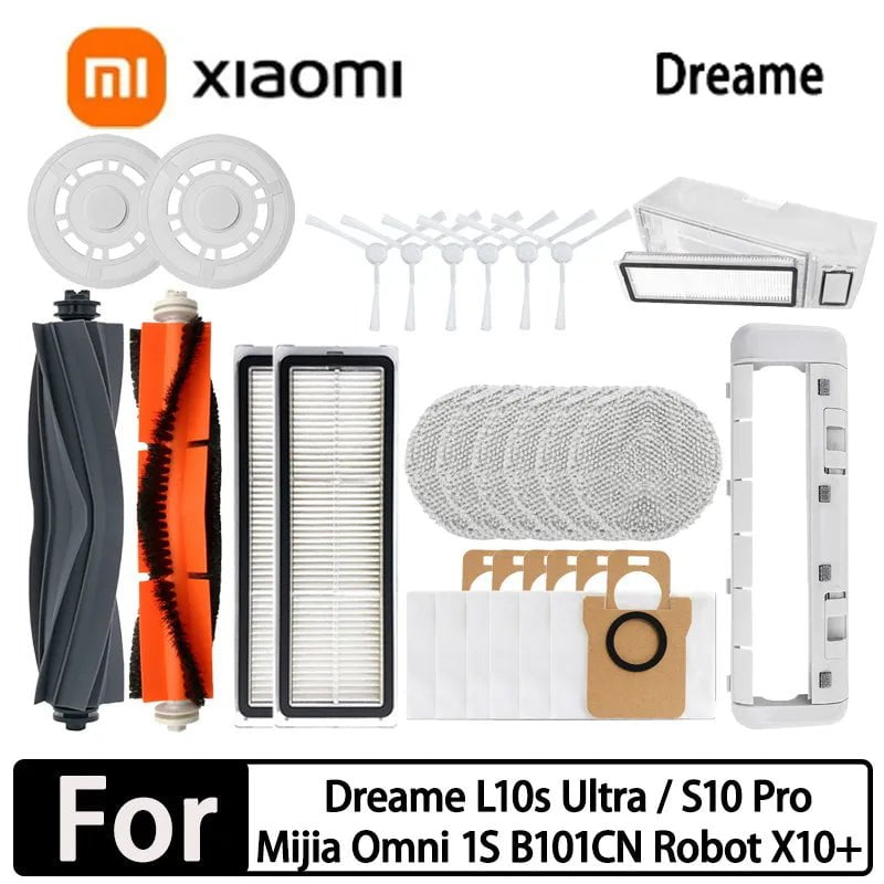 Storazone For Dreame L10s Ultra / L10S Pro Accessories XIAOMI Mijia Omni 1S B101CN Robot X10+ Vacuum Main Side Brush Filter Mop parts