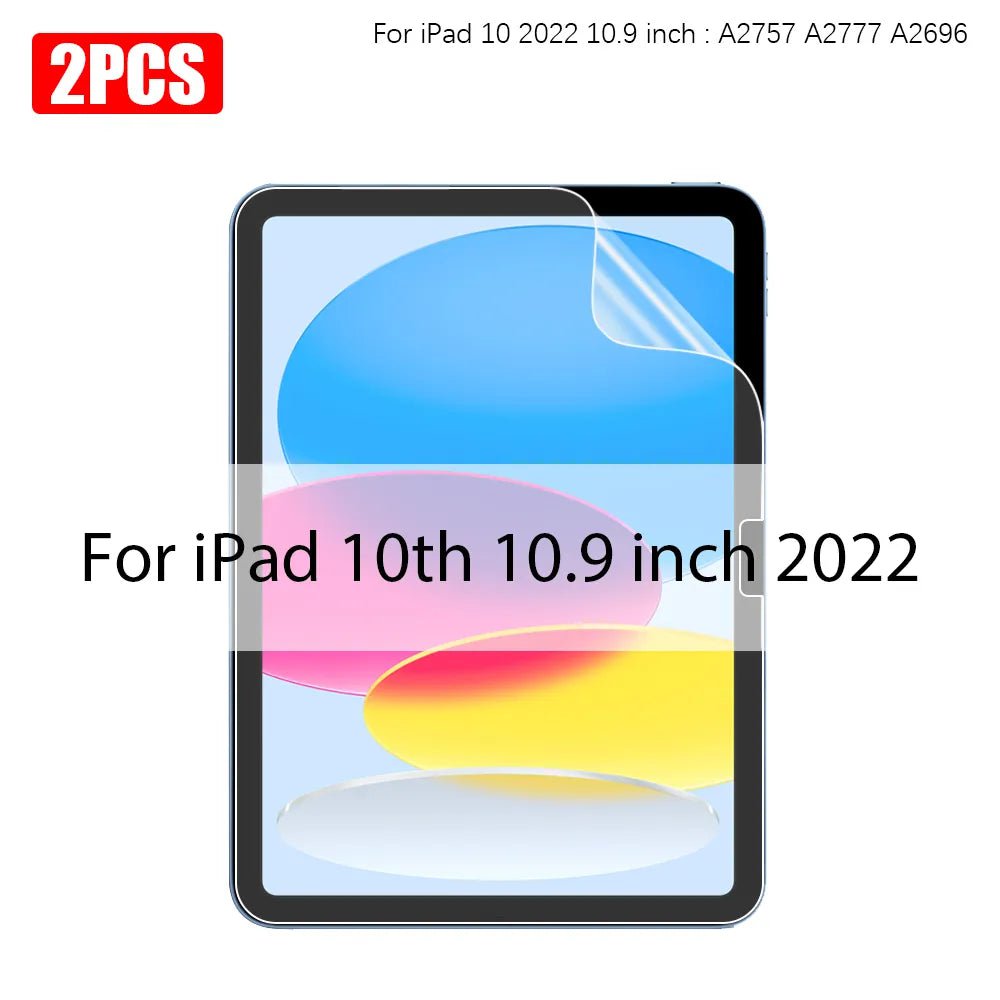 Storazone For iPad 10th 2022 2PCS Paper Film Like For Ipad 10th Pro 11 12.9 2022 2021 Screen Protector For Ipad Air 5 4 3 2 1 Mini 6 7th 8th 9th Generation