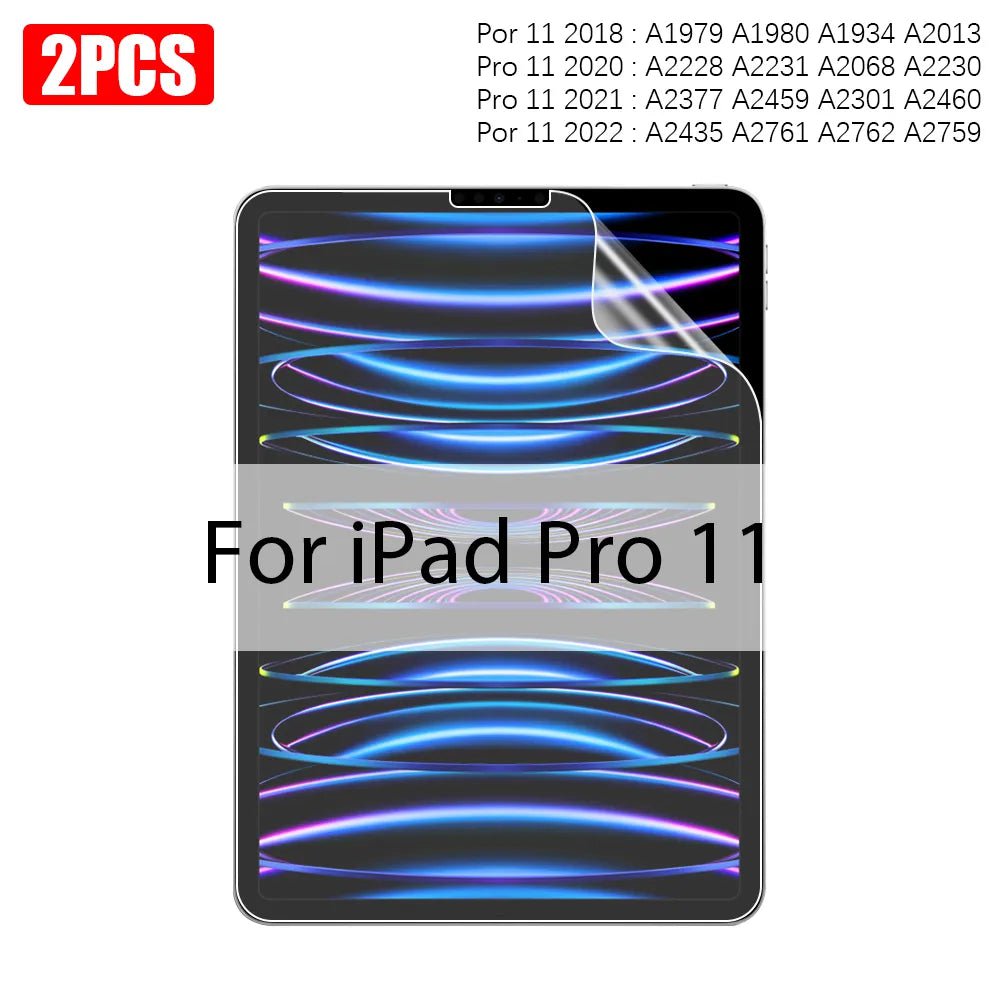 Storazone For iPad Pro 11 2PCS Paper Film Like For Ipad 10th Pro 11 12.9 2022 2021 Screen Protector For Ipad Air 5 4 3 2 1 Mini 6 7th 8th 9th Generation