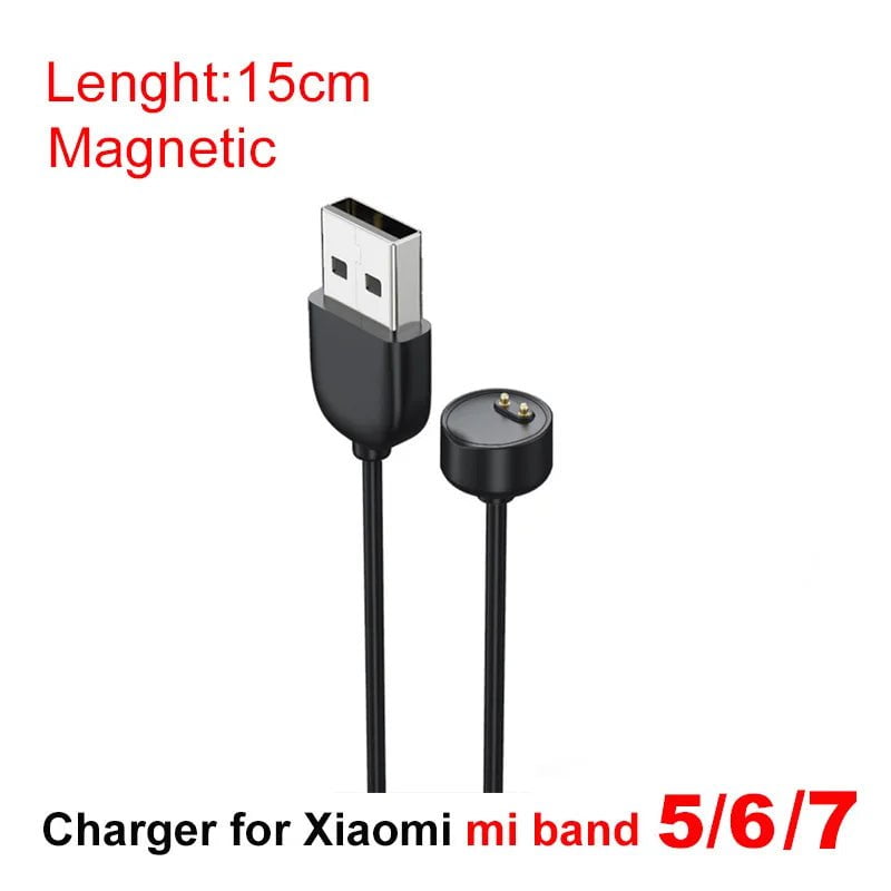 Storazone For Miband 5 6 7 Magnetic Chargers for Xiaomi Mi Band 7 6 5, USB Charging Cable for MiBand 4 3 2 Pure Copper Core Power Cord Smartband Charger