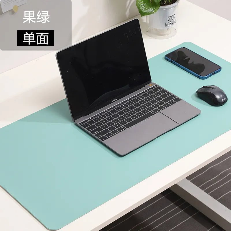 Storazone Fruit green / 60 X 30 CM white mousepad Portable Mouse pad large Gaming Waterproof Non-slip PU Leather Suede Desk Mat Computer Keyboard desk pad Mats