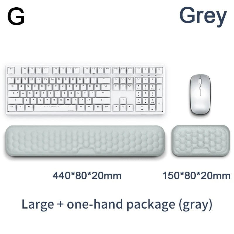 Storazone G The New Mouse & Keyboard Wrist Protection Rest Pad With Massage Texture For PC Gaming Laptop Keyboard Mouse Memory Cotton Rest