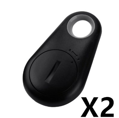 STORAZONE Gadget 2PCS black Opp Water Drop Bluetooth Anti Lost Object Finder