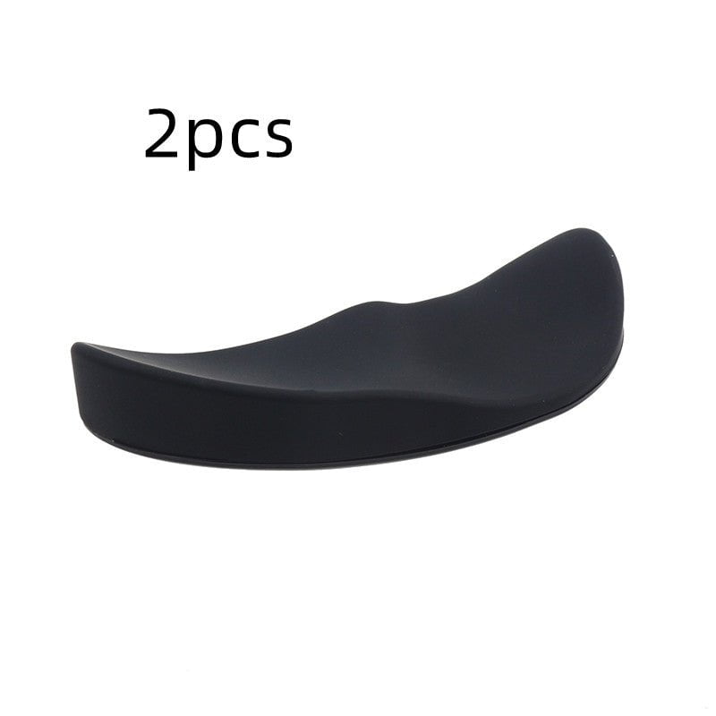 STORAZONE Gadget Black 2pcs / Right hand Ergonomic Mouse Wrist Rest Mouse Pads Silicon Gel Non-Slip Streamline Wrist Rest Support Mat Computer Mouse Pad For Office Gaming PC Accessories